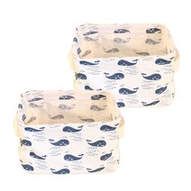 보니온 북유럽 사각 미니 바스켓, 돌고래, 2개입