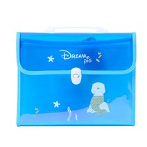 멜팅홈 드림피그 파일가방, 블루, 1개
