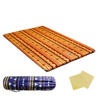 YIERSHENG 감성 더블 자충매트 2인용 + 수리패치 랜덤 발송 2p + 보관주머니 HR-1088, 옐로우