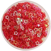 가드 스팽글 펀칭 DIY 슬라임 만들기 시드비즈 500g, 레드, 1개