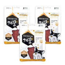 에이치디씨 개꿀 프로폴리스져키 강아지간식 70g, 명태, 3개