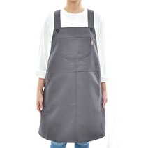 바이데코 방수 기모 원피스 앞치마, 그레이, 1개