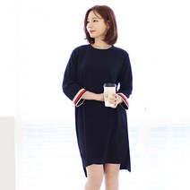 팡팡샵 T 7부 소매테잎 임산부 원피스