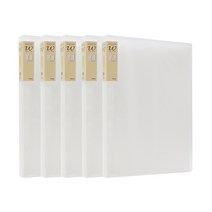 드림산업 W 클리어화일 20매, 투명, 5개