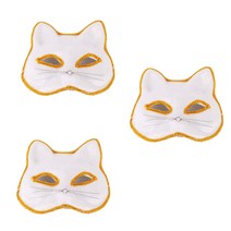 파티쇼 벨벳 고양이 가면 3p, 화이트