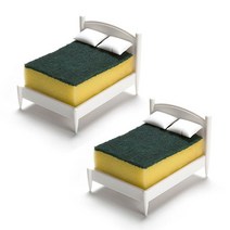 앤티스 베드베딩 잠자는 수세미 홀더, 혼합 색상, 2개