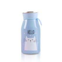 히카리 보온보냉 캐릭터 라떼 텀블러, 블루, 350ml