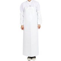 팀쿡 유광 앞치마 L, 화이트, 1개