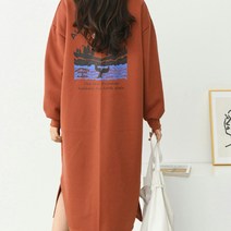 후니네 알래스카 기모 롱 임산부 원피스