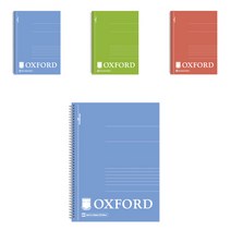 OXFORD 칼라PP B5 좌철 80매 클래식 노트, 랜덤 발송, 4개