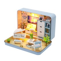 미니어처 틴케이스 피아노거실 DIY 키트, 혼합 색상