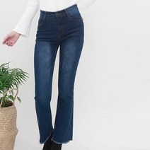 잘빠진 여성용 따숩진 슬림기모 스판부츠컷 청바지 2904