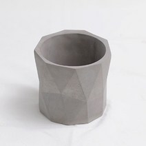 RYMD 폴리곤 시멘트 화분, 그레이