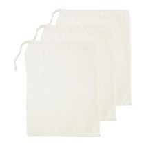 천연 순면 주머니, 3개