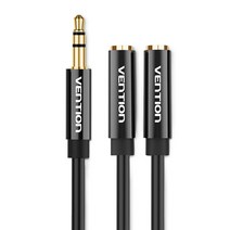벤션 3.5mm 스테레오 확장 Y형 AUX 케이블, 혼합 색상