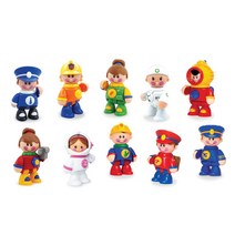 톨로 톨로프랜즈 직업시리즈 촉감발달완구 10종 세트 70003, 혼합 색상