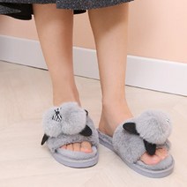 폭스나인 여성 폼폼이 털 실내화 털슬리퍼 sn833