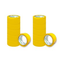 블루마토 노랑 박스테이프 48mm x 50m PTP008, 12개