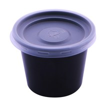 다용도 블랙 소스컵 150ml 윗면 7.5cm x 높이 5.8 cm, 100개입, 1개