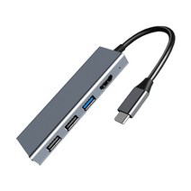 NEXONE 7 in 1 Type-C 멀티 확장기 USB 허브 sy-052ct, 그레이