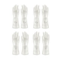 니트릴 고무장갑 S 아이보리 패턴 랜덤 발송, 2개, 4세트
