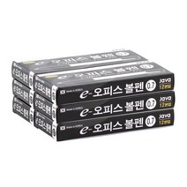 자바펜 e오피스 볼펜 0.7mm, 검정, 72개
