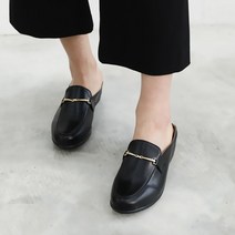 슈벨 여성용 브이PU 심플 통굽 키높이 블로퍼