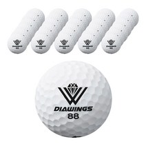 다이아윙스 고반발 비거리 전용 장타 골프공 2피스 42.8mm M2, 화이트, 50개