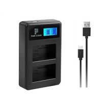 퓨어클리어 올림푸스 LI-50B LCD 듀얼 USB 호환충전기, JND-PURECLEAR-TWO