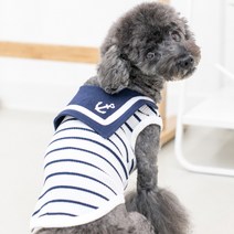 패숀팩토리 코비 강아지 민소매 티셔츠 NAUA-TS7601, 오프화이트