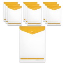 투영디자인 엘리트 세로 포켓 화일, 머스타드, 10개
