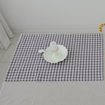 하임앤하임 멜란 체크 키친크로스, 퍼플, 2개