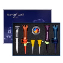 코비스스포츠 골프용품 볼마커 + 클립홀더 + 골프티 랜덤 발송 6p 선물세트 GS7757, 혼합색상, 1세트