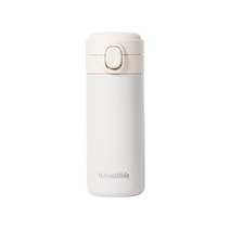 라임올리브 뮤티드 파스텔 보온보냉병, 화이트, 350ml