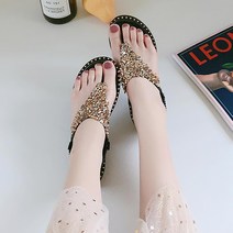 마켓A 샤인 블링 해변 쿠션 샌들