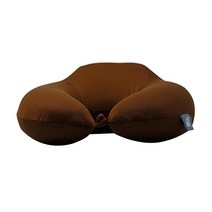 CarStory 통풍 커버 목쿠션 U-101, 브라운