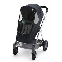 맘네스트 리안 솔로 시리즈 전용 사계절 유모차 방풍커버, 블루블랙, 1개