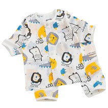 스타키드 아동용 7부 자가드 내의 상하 세트