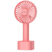 엑타코 탁상 겸용 휴대용선풍기 2500mAh +스트랩 패키지, F1, 다크핑크