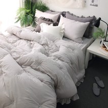 메종택스타일 마이코튼 오가닉 프릴 차렵이불 세트