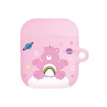 케어베어 그라데이션 에어팟 케이스, 핑크 치어 베어