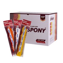 스포니 소프트핏 홀 스파이럴 배드민턴 그립 N-3000 50p, 혼합색상