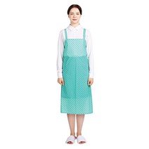 웰프런 반투명 우레탄 유니도트 방수 앞치마 중, 민트, 1개
