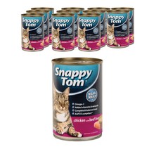 스내피톰 생후 3개월 이후 고양이 위드 파테 주식캔 12p, 치킨 + 소 간, 400g, 12개