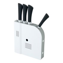 고급형 부착식 6구 칼꽂이, 화이트   그레이, 1개