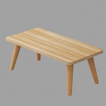 유앤미 원목 다용도 좌식 사각 테이블 ZZ011 L 80 x 40 x 33 cm, 베이지