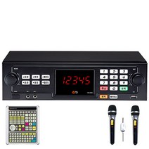 티제이미디어 가정용 노래방기계   무선마이크 2p   대형리모컨, TKR-355HK(기계), P200W(마이크)