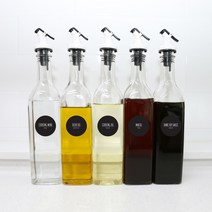 생활만 오일병 원터치퓨어러 오일병 스몰 250ml x 5p + 라벨 24종 세트, 1세트
