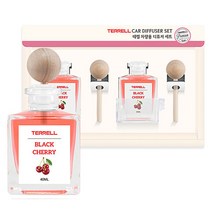 테렐 차량용 디퓨저 40ml x 2p + 우드봉 2p, 블랙체리, 1세트