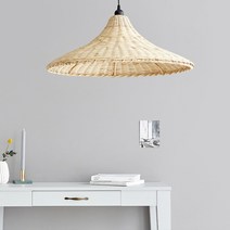 마켓비 PASAR 라탄 펜던트등갓 D60 CR0001, 내추럴